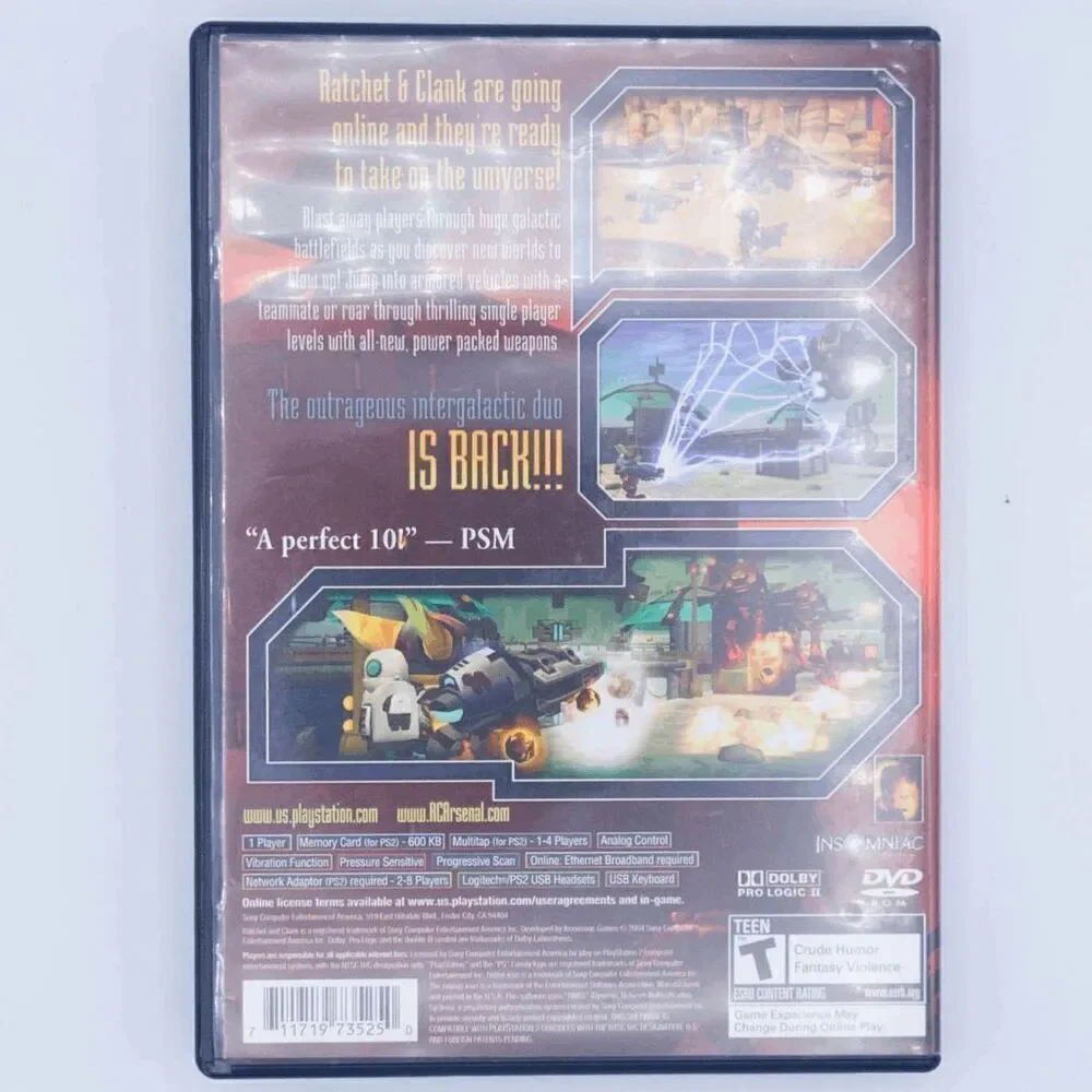 Playstation 2 Ratchet & Clank Up Your Arsenal (Tested)